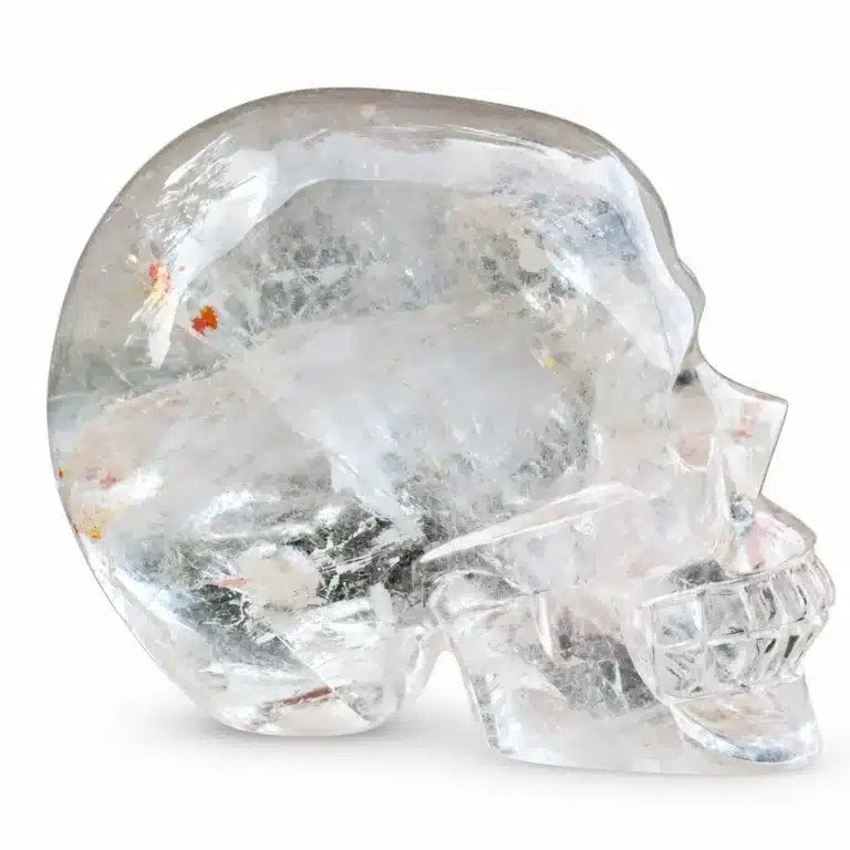 Crâne cristal transparent décoratif