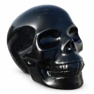 Crâne obsidienne noire