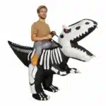 Déguisement dinosaure gonflable squelette - Eyes do not shine