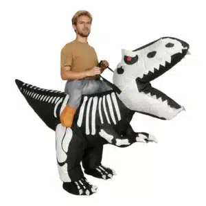 Déguisement dinosaure gonflable squelette - Eyes do not shine