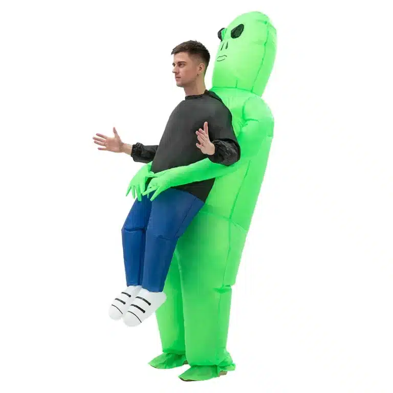 Déguisement gonflable enlèvement extraterrestre