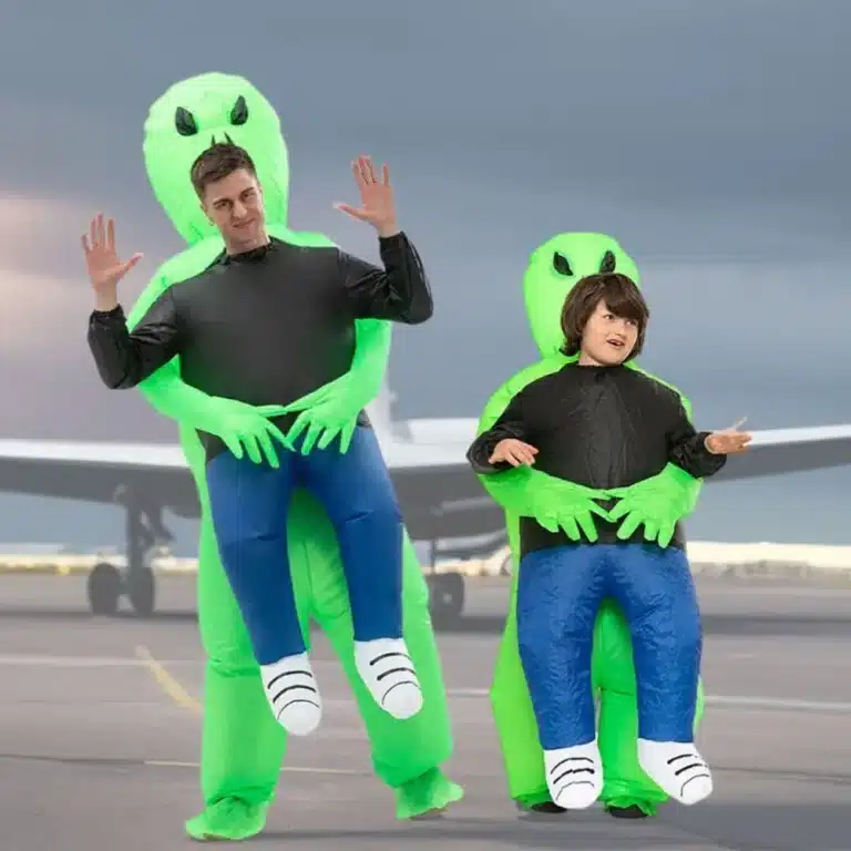 Déguisement gonflable enlèvement extraterrestre