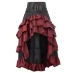 Déguisement pirate femme corset - Jupe bordeaux seule