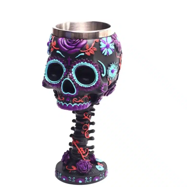 Gobelet tête de mort mexicaine
