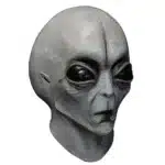 Masque alien blanc latex halloween - Gris anthracite