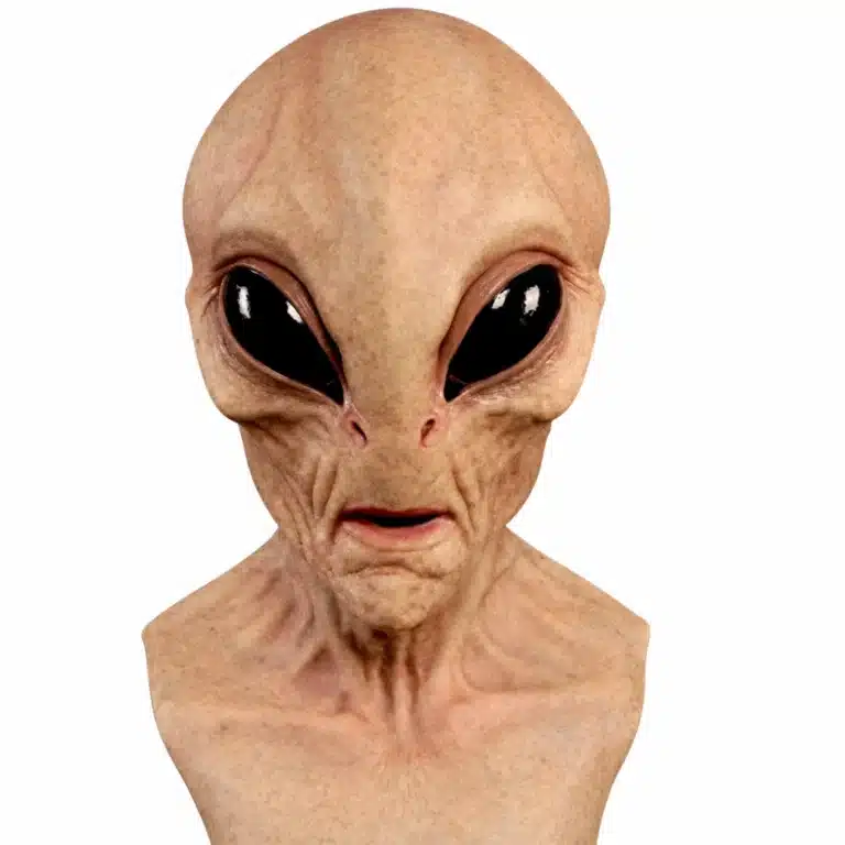 Masque alien réaliste en latex - Beige