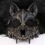 Masque crâne de loup viking
