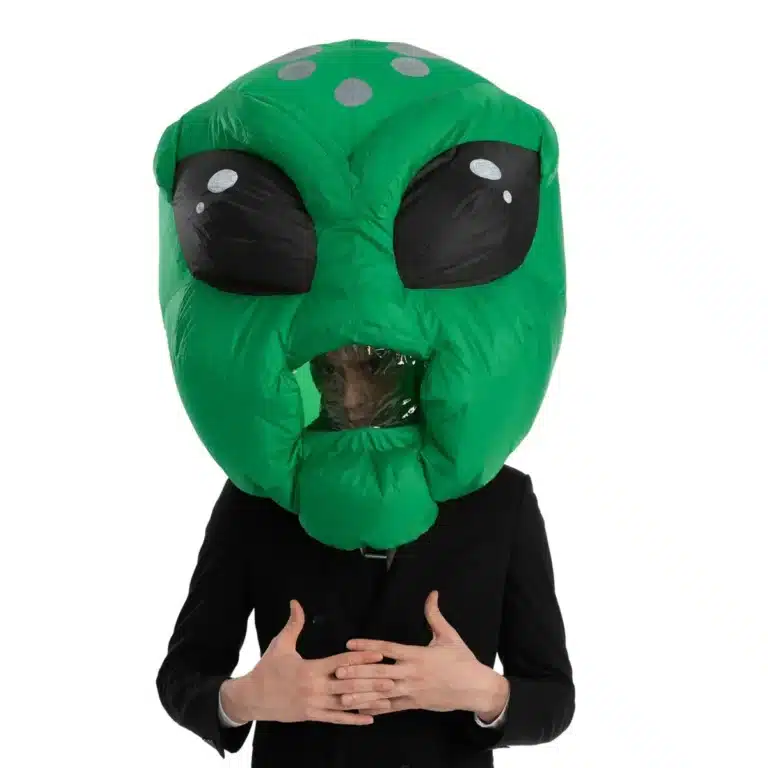 Masque gonflable grande tête alien - WXR