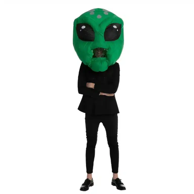 Masque gonflable grande tête alien