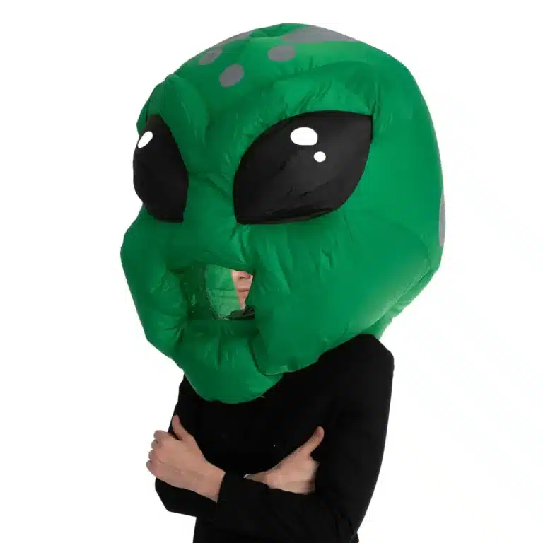 Masque gonflable grande tête alien