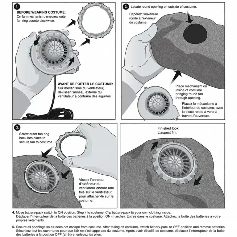 Masque gonflable grande tête alien