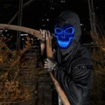 Masque lumineux tête de mort LED