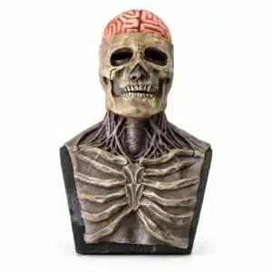 Masque squelette cerveau ouvert