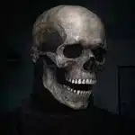 Masque tête de mort mâchoire mobile