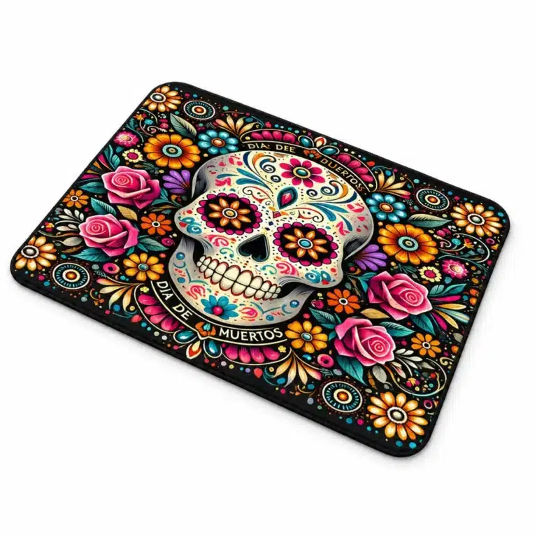 Paillasson tête de mort mexicaine - 40 × 60 cm