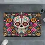 Paillasson tête de mort mexicaine