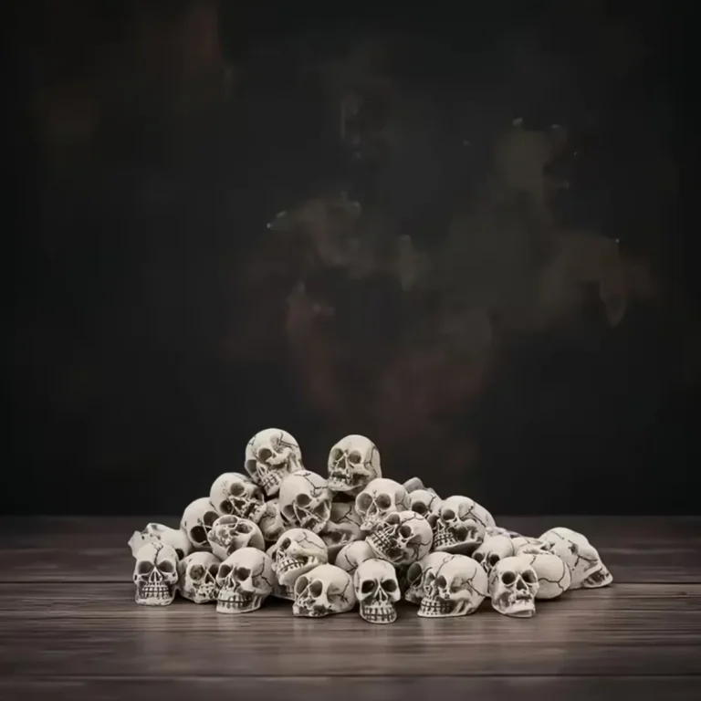 Petites têtes de mort décoratives