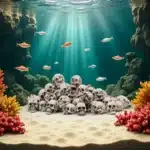 Petites têtes de mort décoratives