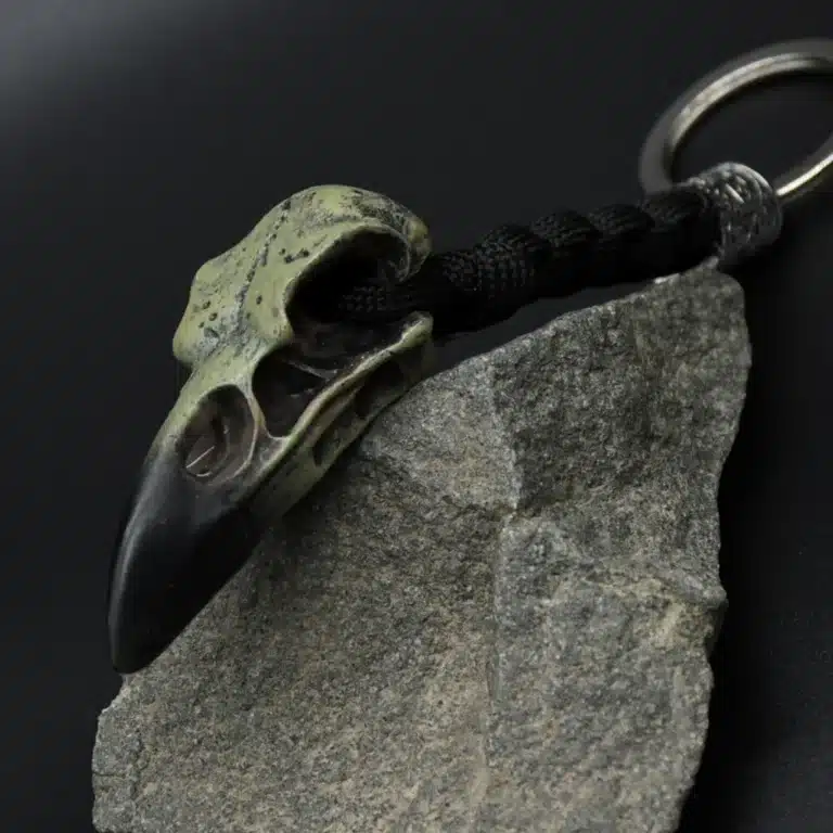 Porte-clé crâne aigle paracorde