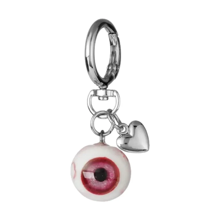 Porte-clé globe oculaire horreur - Pupille noire