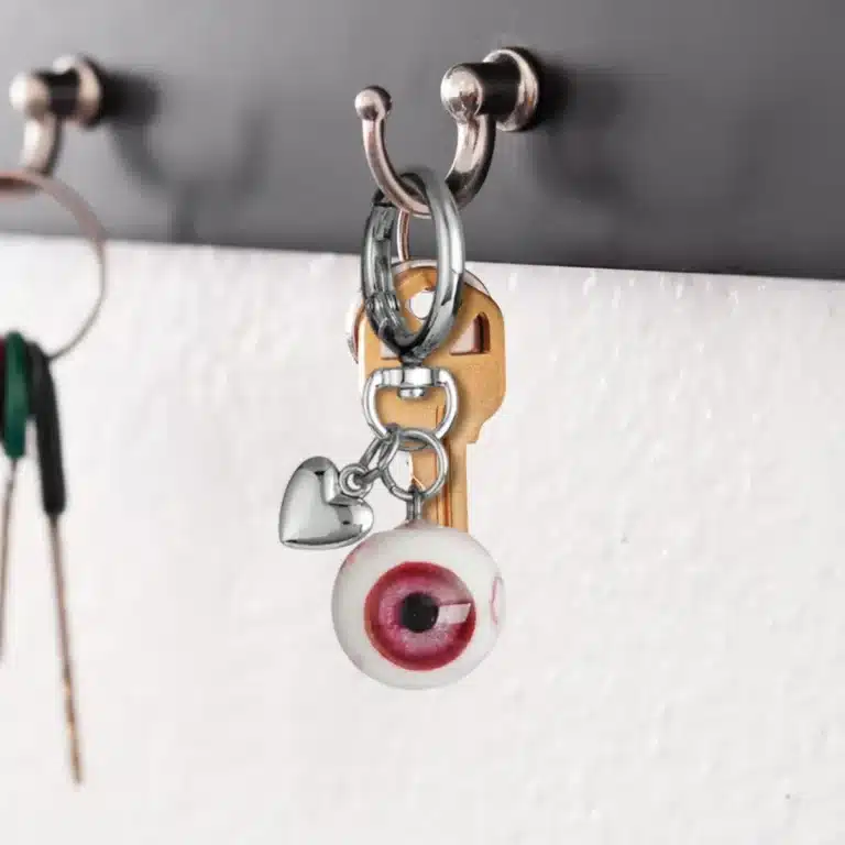 Porte-clé globe oculaire horreur