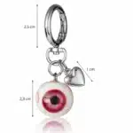 Porte-clé globe oculaire horreur