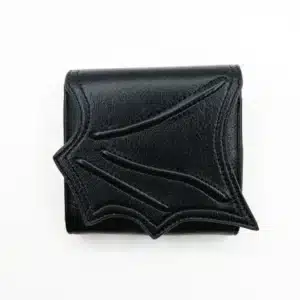 Portefeuille aile de chauve-souris - noir