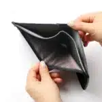 Portefeuille homme crâne flammes