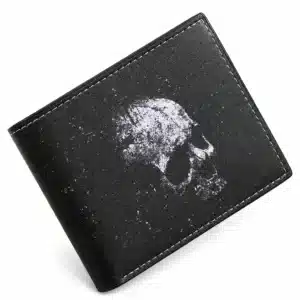 Portefeuille tête de mort vintage noir - Noir China Mainland