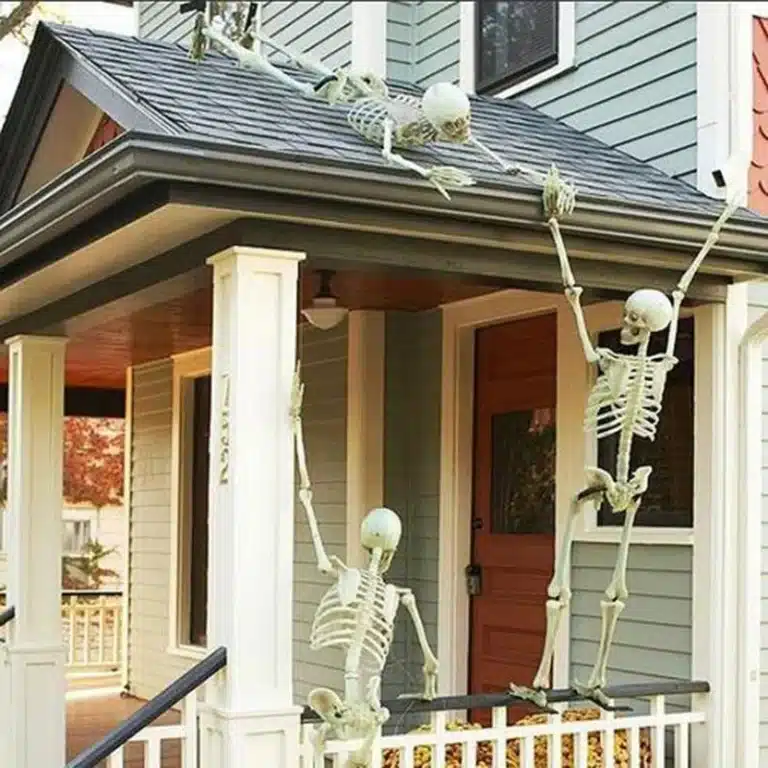 Squelette maison hantée décoration