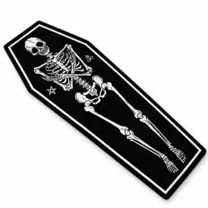 Tapis cercueil squelette