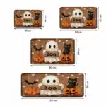 Tapis d’entrée Halloween citrouille