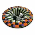 Tapis rond squelette 3D - 40 × 40 cm Squelette