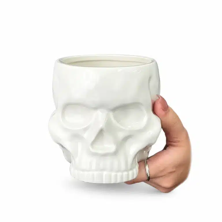 Tasse tête de mort céramique - Sans paille